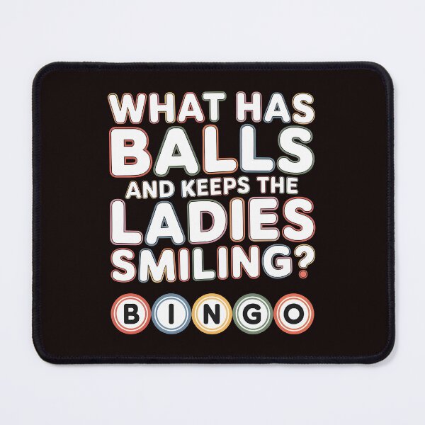 Item preview, What Has Balls and Keeps the Ladies Smiling Bingo – Funny Bingo Humor Statement designed and sold by Redgiant87x.