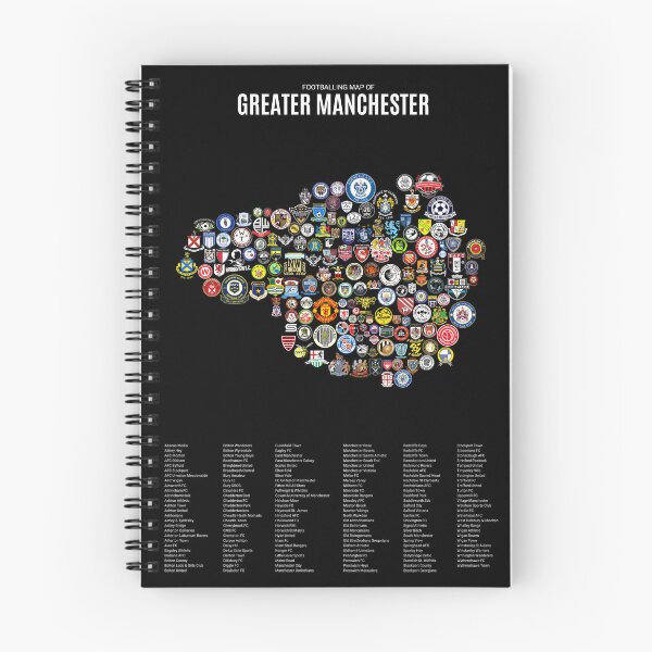 Item preview, Mens Footballing Map of Greater Manchester designed and sold by Footy-Maps.