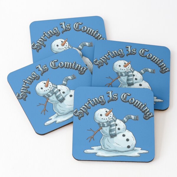 Item preview, Spring Is Coming | Melting Snowman Funny Winter Design designed and sold by Blaze & Trail Creative.