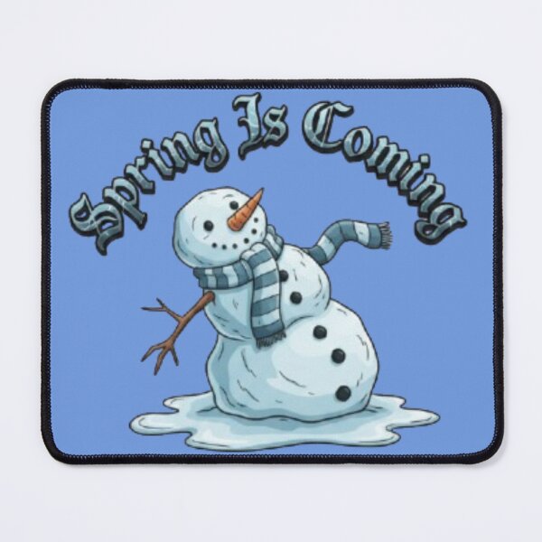 Item preview, Spring Is Coming | Melting Snowman Funny Winter Design designed and sold by Blaze & Trail Creative.