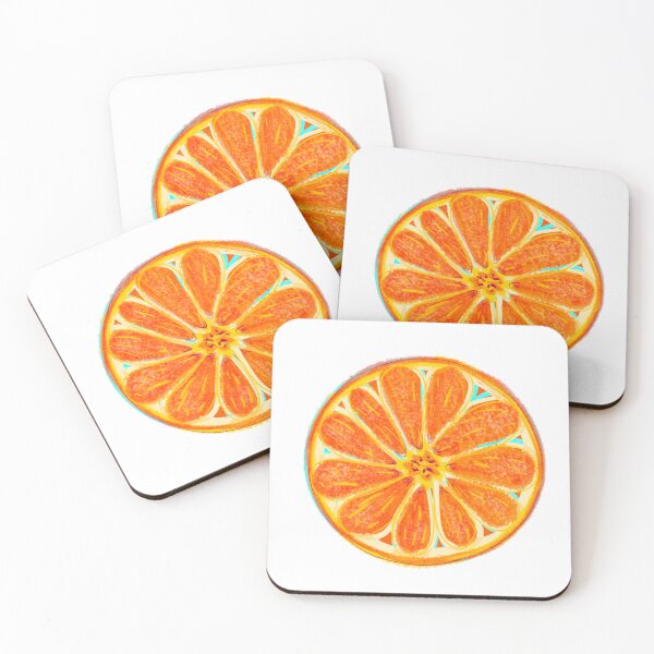 Item preview, Orange slice illustration designed and sold by Kate Bryan Art.