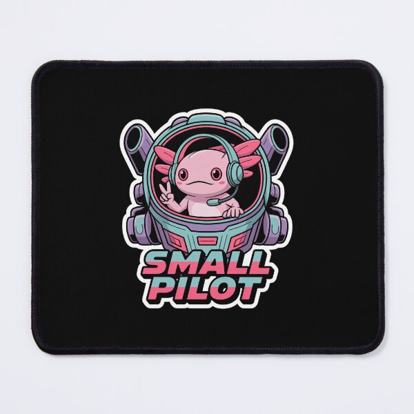 Item preview, Cute Axolotl Mech Pilot Retro Anime Sticker designed and sold by Vintage Shapes.