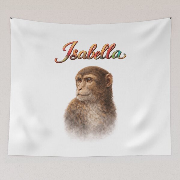 Item preview, Isabella Monkey Zodiac — Intelligence, Curiosity and Clever Spirit of the Chinese Monkey designed and sold by AlexLineArt.