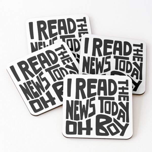 Item preview, 'I Read the News Today Oh Boy' Word Art designed and sold by Unhinged Heather.