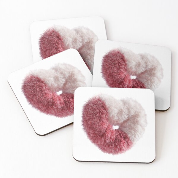 Item preview, Soft Fluffy Heart 3D Furry Texture Valentine's Day Romance designed and sold by BigStar-Cart.