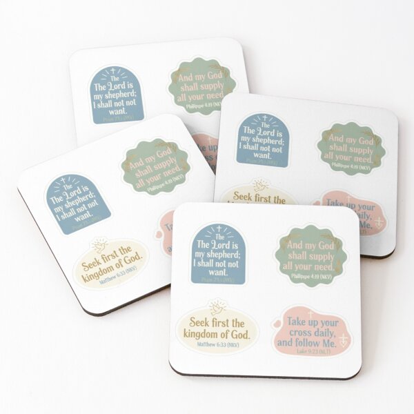 Item preview, Christian Bible Verse Stickers, Faith Scripture Sticker Sheet for Water Bottles, Laptop, Car, Journal designed and sold by Nara8.