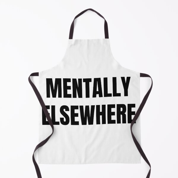 Item preview, Mentally Elsewhere – Minimal Typography Quote designed and sold by KavernWorks.