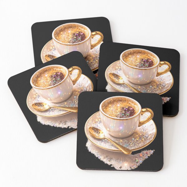Item preview, Sparkling Espresso Cup with Glitter – Magical Coffee Art designed and sold by Gletschie.