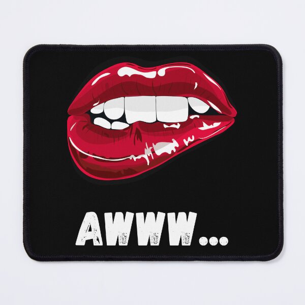 Item preview, Awww Red Lips Cute Flirty Pop Art Design designed and sold by JustFunnyStuff.