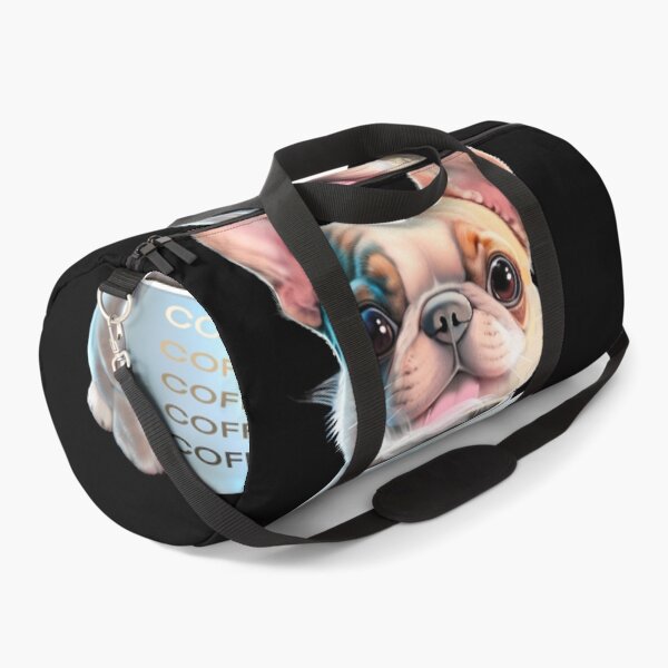 Item preview, Dog drinking coffee, coffee lover, dog lover, pug, bull dog, French bull dog designed and sold by hollycooper.