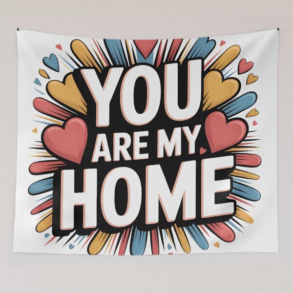 Item preview, You Are My Home – Romantic Love Quote Design designed and sold by FreeFromDefault.