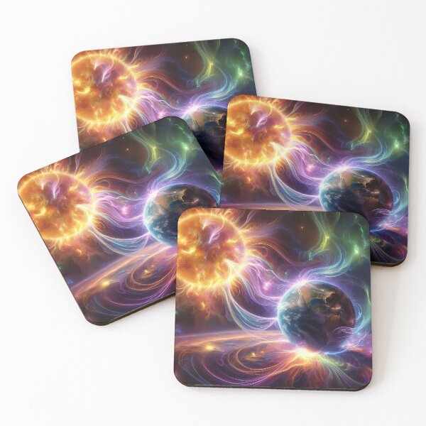Item preview, Solar Wind Origin of Aurora Borealis - Cosmic Plasma Flows & Earth designed and sold by TheRichGallery.