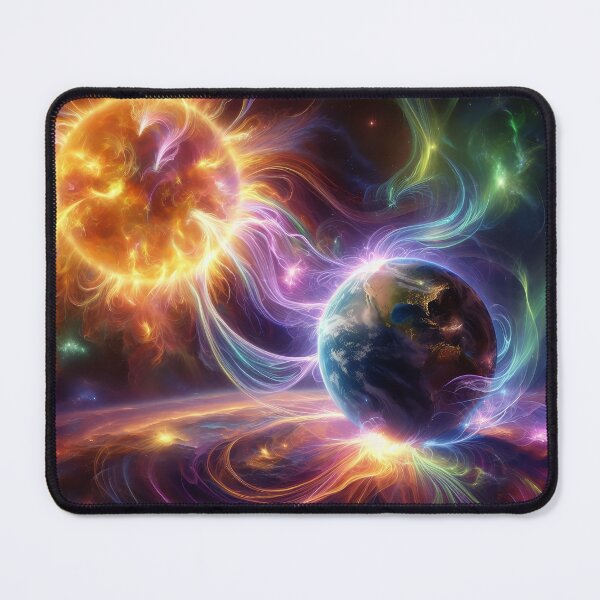 Item preview, Solar Wind Origin of Aurora Borealis - Cosmic Plasma Flows & Earth designed and sold by TheRichGallery.