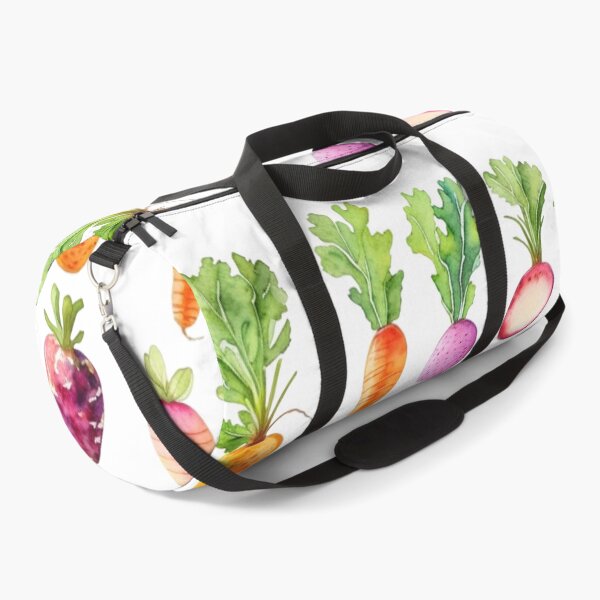 Item preview, Watercolor root vegetable pattern, carrots, beets, radishes, parsnips, rutabagas, potatoes  designed and sold by hollycooper.