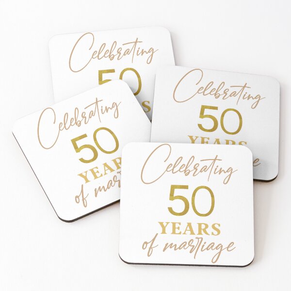 Item preview, Celebrating 50 Years of Marriage – Golden Anniversary Design designed and sold by Raygunes.