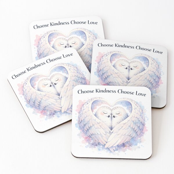 Item preview, Choose Kindness Choose Love Owl Heart designed and sold by AnnDesignStudio.