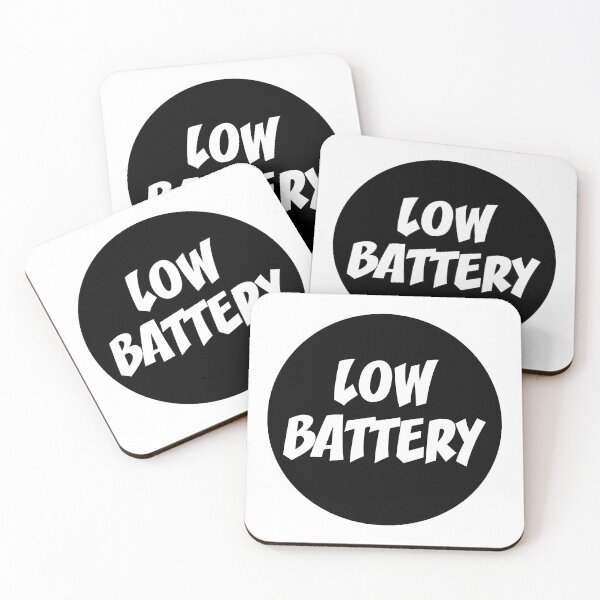 Item preview, LOW BATTERY STICKER designed and sold by PIXEL POP DESIGNS - Beyond the Norm!.