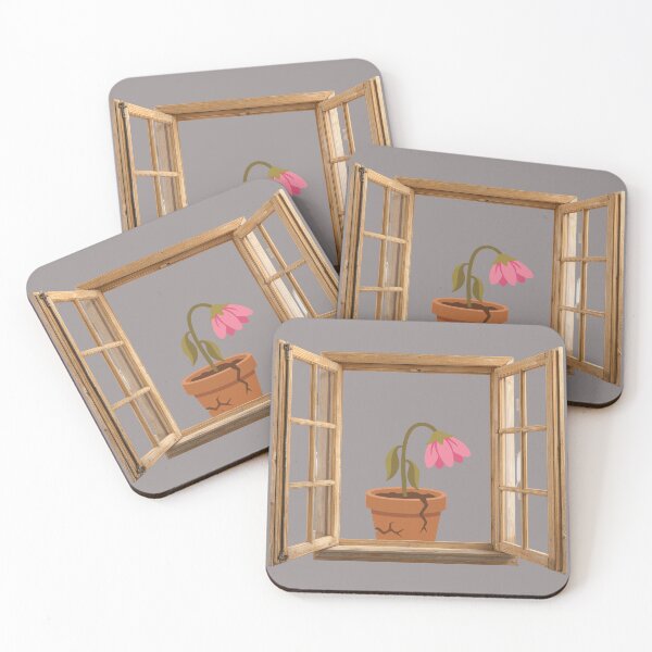 Item preview, Wilting Hope - Sad Aesthetic Flower in Window designed and sold by Pukisdaizi.