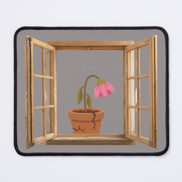 Item preview, Wilting Hope - Sad Aesthetic Flower in Window designed and sold by Pukisdaizi.