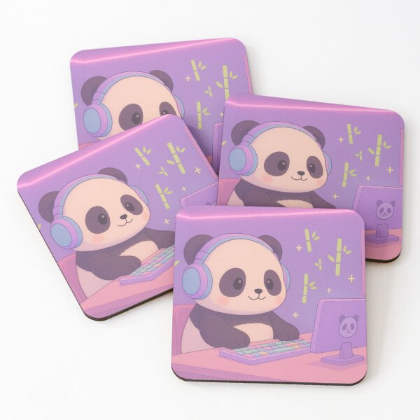 Item preview, Chibi Panda Gamer Artwork designed and sold by Eleven Lilacs.