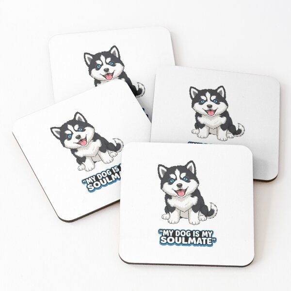 Item preview, My Dog Is My Soulmate | Cute Cartoon Puppy & Pet Lover designed and sold by Tamer ⭐⭐⭐⭐⭐.