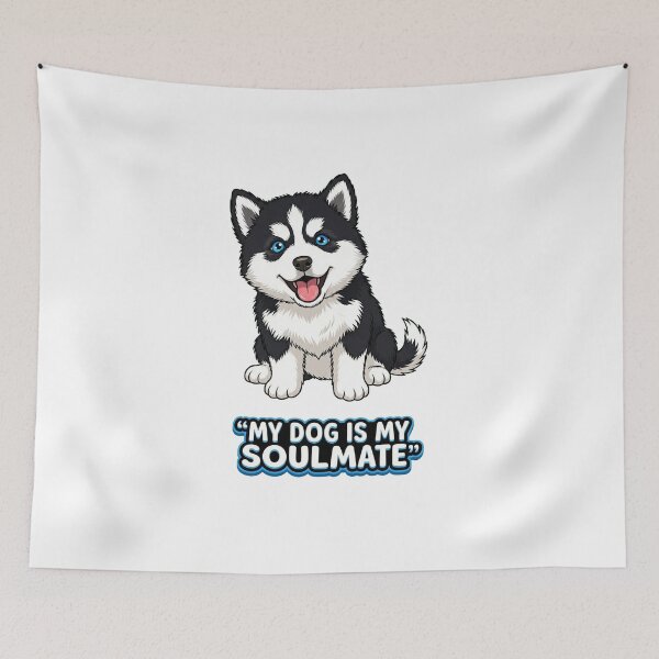 Item preview, My Dog Is My Soulmate | Cute Cartoon Puppy & Pet Lover designed and sold by Tamer ⭐⭐⭐⭐⭐.
