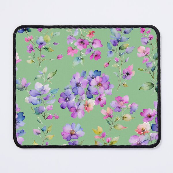 Item preview, watercolor pink purple wildflowers   designed and sold by hollycooper.
