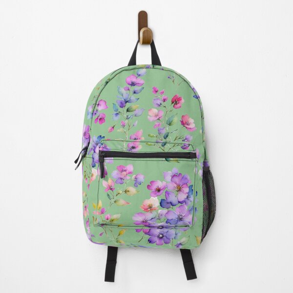 Item preview, watercolor pink purple wildflowers designed and sold by hollycooper.