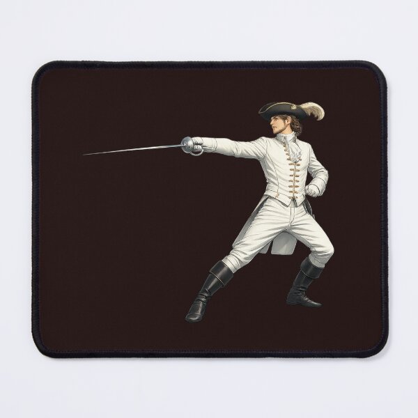 Item preview, Vintage-Style Classical Fencer with Rapier designed and sold by ChillCharmStudio.