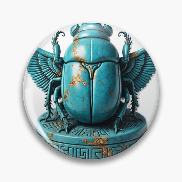 Item preview, golden turquoise scarab designed and sold by Absolutsoma.
