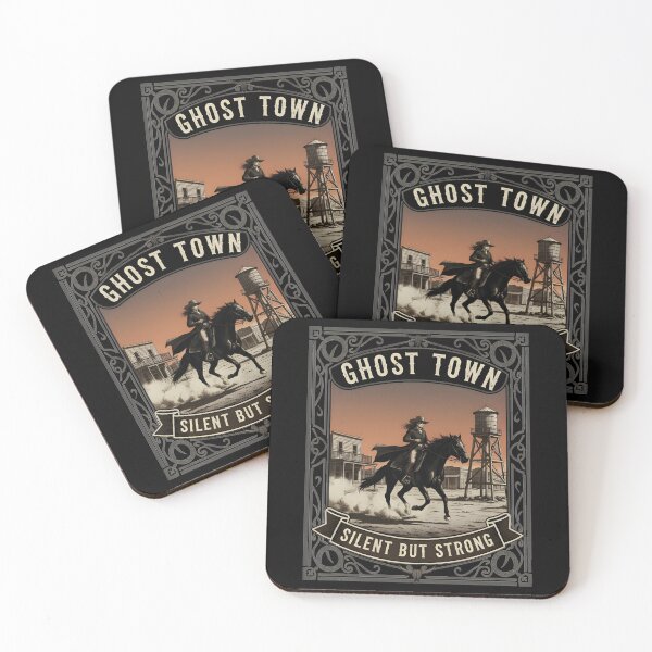 Item preview, Ghost Town, Silent But Strong, Vintage Retro Art designed and sold by MANA-Goods.