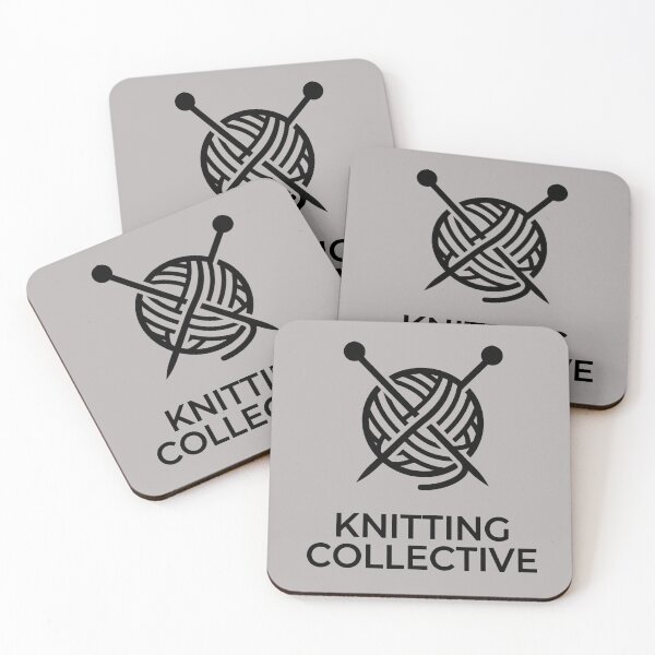 Item preview, Minimalist Knitting Collective Ball Of Yarn Badge designed and sold by capricedefille.