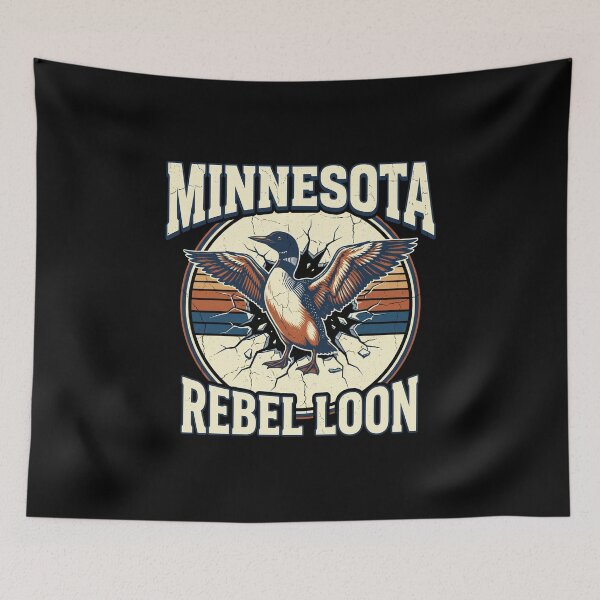 Item preview, Rebel Loon Minnesota State Bird Distressed Aesthetic designed and sold by The Grumpy Pet Club.