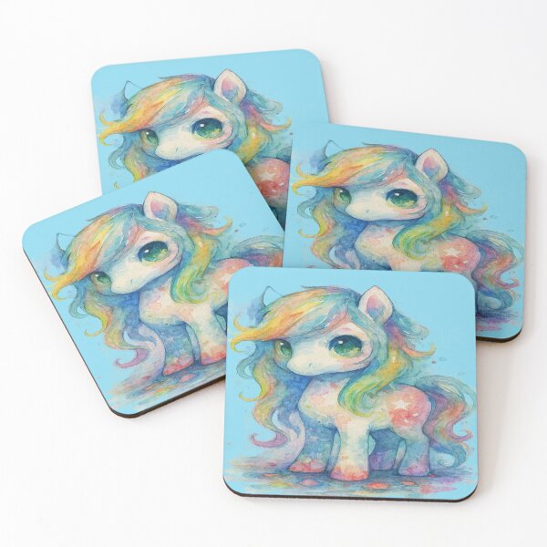 Item preview, Watercolor Prism Chibi Horse designed and sold by Ecosetereos.