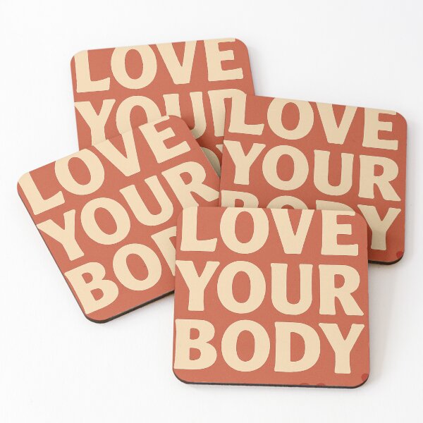 Item preview, Body positive quote 'Love Your Body' designed and sold by Lyvion design.