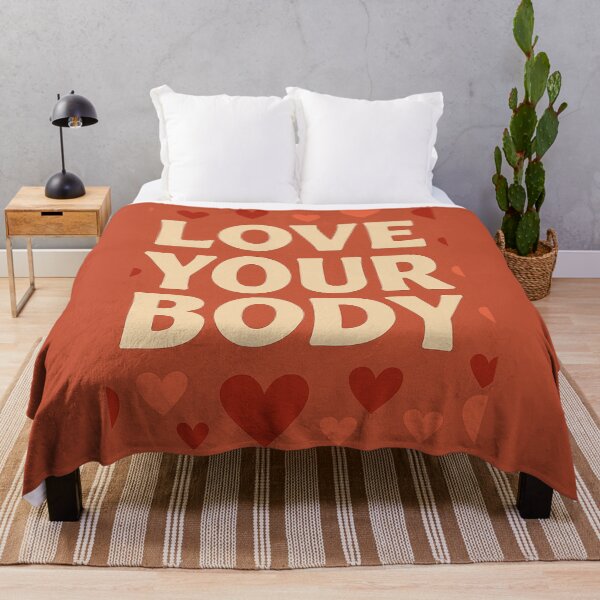 Item preview, Body positive quote 'Love Your Body' designed and sold by Lyvion design.