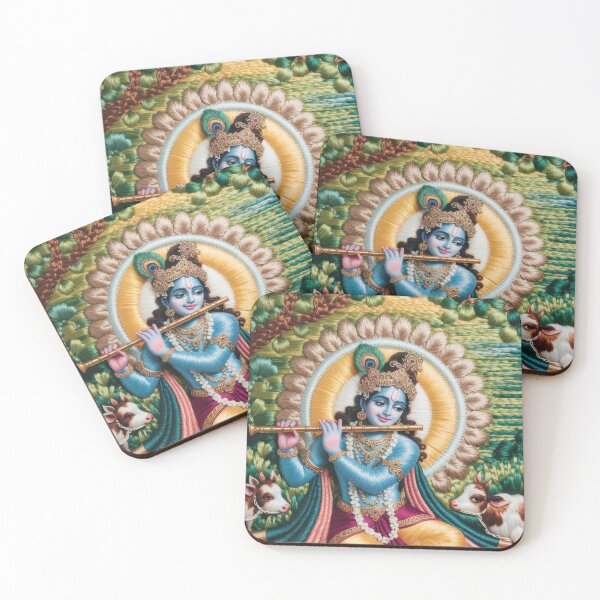 Item preview, Gopala Krishna with Cows Flute Art designed and sold by ApproachingZion.