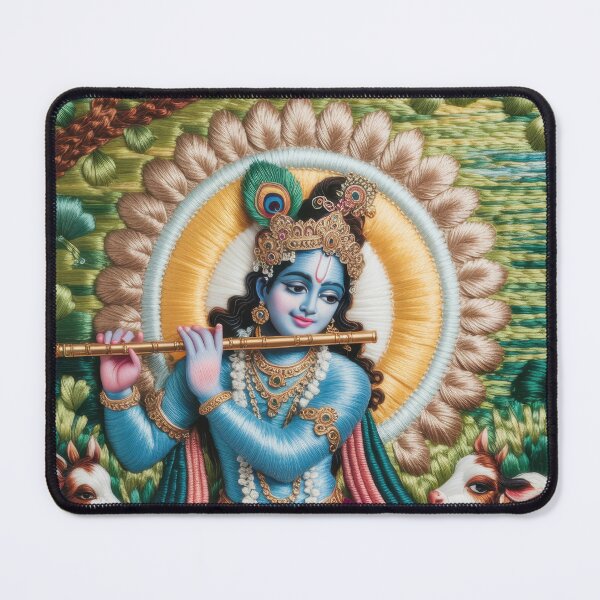 Item preview, Gopala Krishna with Cows Flute Art designed and sold by ApproachingZion.