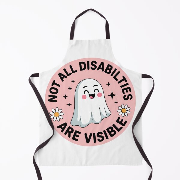 Item preview, Cute Ghost – “Not All Disabilities Are Visible” Awareness Design designed and sold by thecharmingghoul.