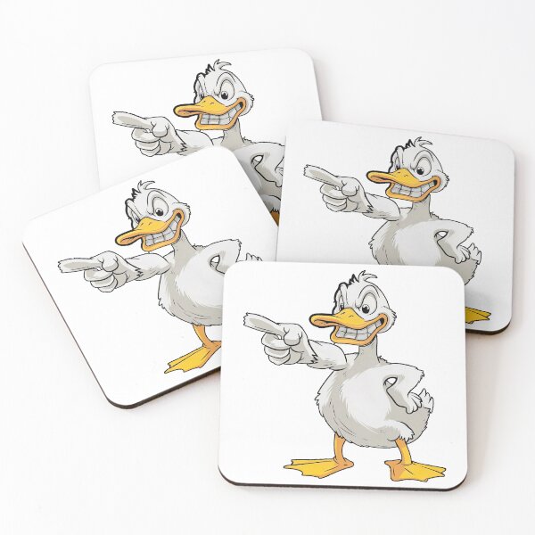 Item preview, Tough White Duck Pointing Gesture designed and sold by TeeARTHY.