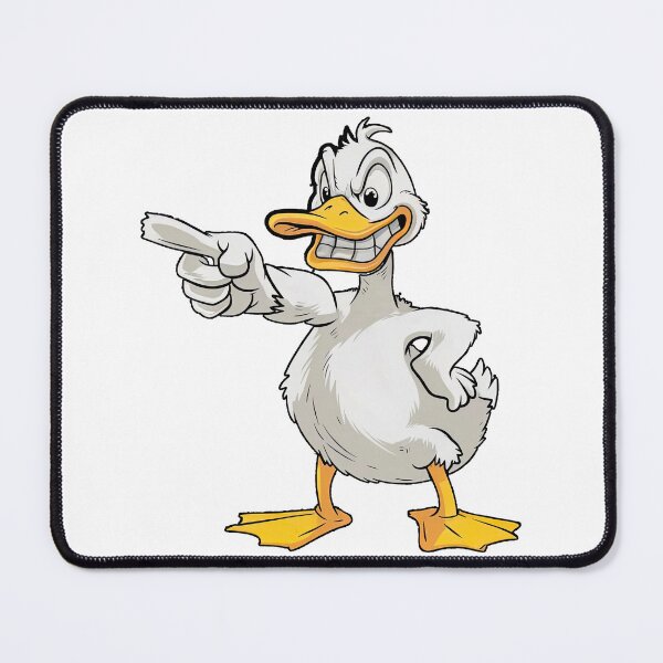 Item preview, Tough White Duck Pointing Gesture designed and sold by TeeARTHY.