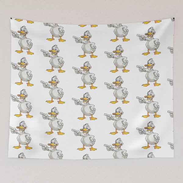 Item preview, Tough White Duck Pointing Gesture designed and sold by TeeARTHY.