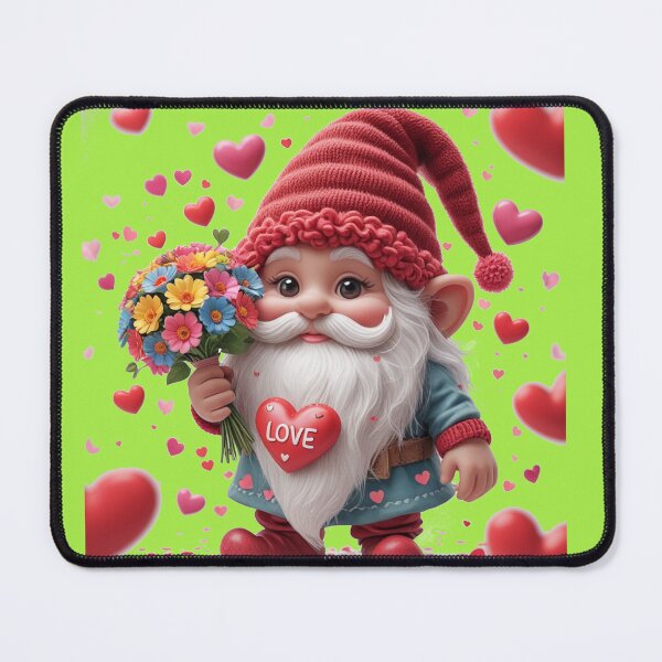 Item preview, Cute Love Gnome with Flowers – Valentine’s Day Romantic Illustration designed and sold by Rafcioo.