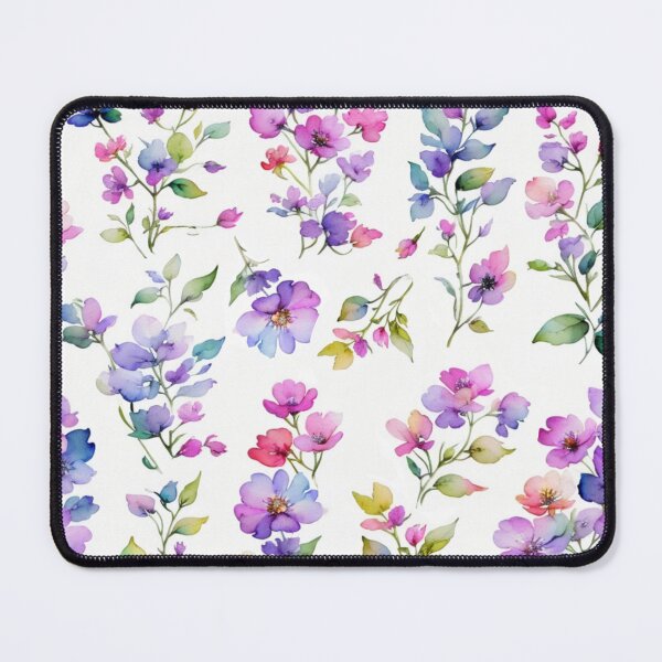Item preview,  Watercolor pink and purple wildflowers  designed and sold by hollycooper.