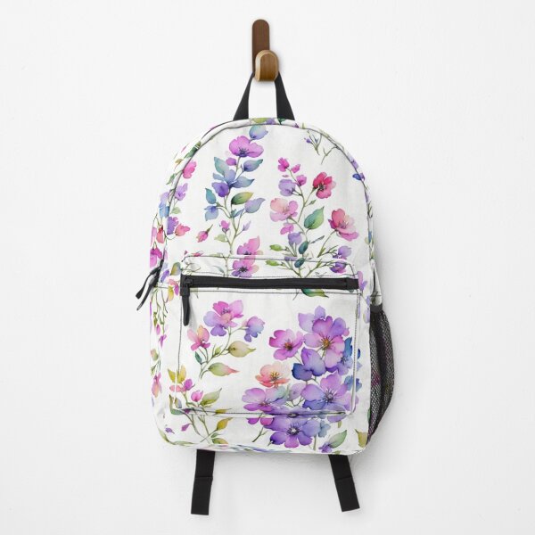 Item preview,  Watercolor pink and purple wildflowers  designed and sold by hollycooper.