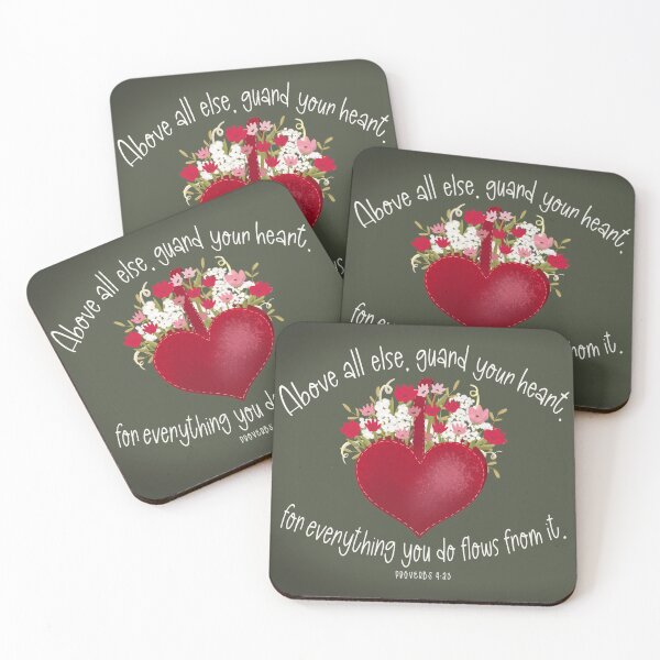 Item preview, Guard your Heart - Proverbs 4:23 designed and sold by Willow & Grace Designs.