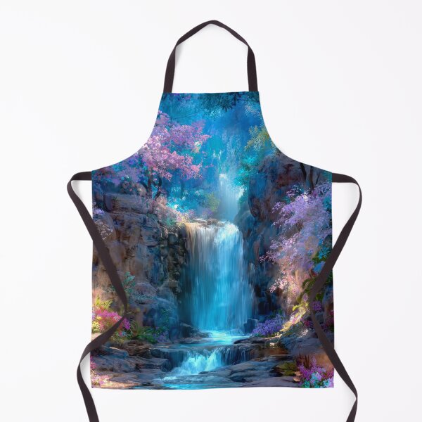 Item preview, Enchanting Waterfall in Blooming Forest designed and sold by MargaretWiktor.