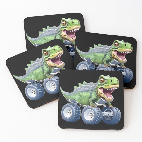 Item preview, Funny Monster truck with t-Rex dinosaur body, for kids  designed and sold by hollycooper.