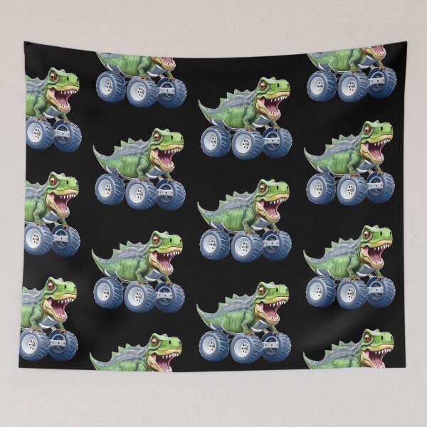 Item preview, Funny Monster truck with t-Rex dinosaur body, for kids  designed and sold by hollycooper.