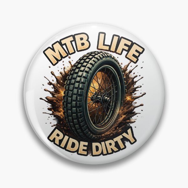 Item preview, MTB Life Ride Dirty Mountain Bike Design designed and sold by Qbi Cycle & Co. – Cycling Apparel & Accessories.